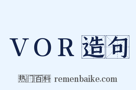 VOR造句是什么意思的图片